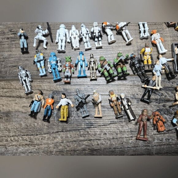 Vintage Star Wars Huge Mini Figure Micro set 55 posable 68 non posable kenner - Picture 9 of 16